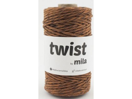 TWIST MILA 3 mm - MIX hnědá