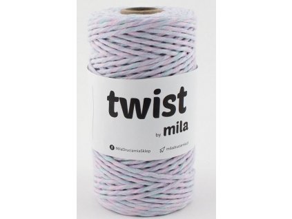 TWIST MILA 3 mm - MIX pastelová