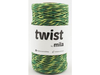TWIST MILA 3 mm - MIX zelená