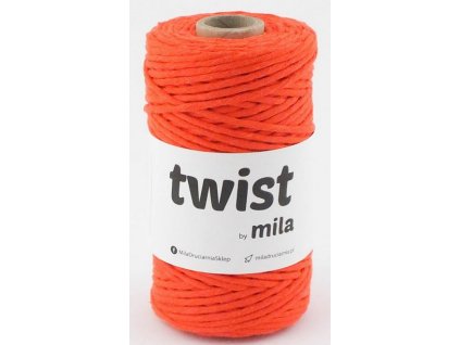 TWIST MILA 3 mm - pomerančová