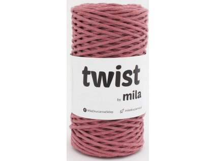 TWIST MILA 3 mm - starorůžová tmavá