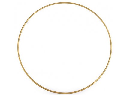 Kovový kruh zlatý - průměr 200 mm