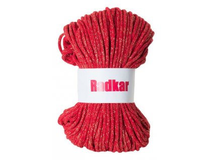 Bavlněná šňůra RADKAR Premium 5 mm - 370 červená zlatá