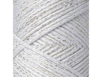 Bavlněná šňůra RADKAR Premium 2 mm - 075 popelavá zlatá