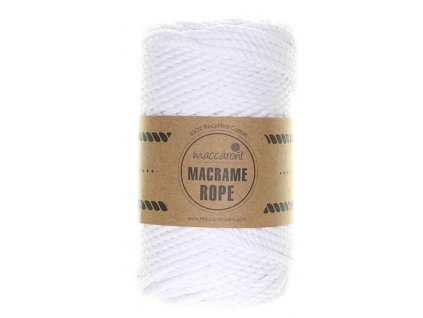 Macrame Rope 4 mm - bílá 401