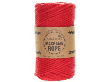 Macrame Rope 4 mm - červená 501