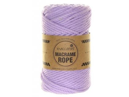 Macrame Rope 4 mm - světle fialová 404S