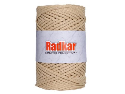 Polyesterová šňůra RADKAR 3 mm - světlý karamel 02