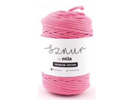 Bavlněná šňůra MILA Premium Cotton 5 mm - jako růže