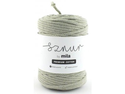 Bavlněná šňůra MILA Premium Cotton 5 mm - olivová jasná