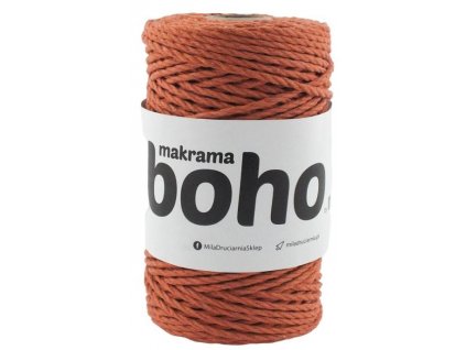 Mila Macrame BOHO 3ply 4 mm - dýňová