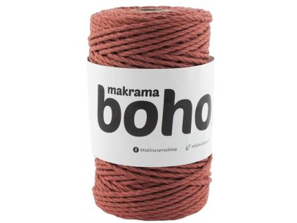 Mila Macrame BOHO 3ply 4 mm - měděná