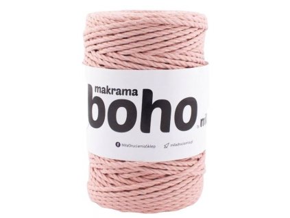 Mila Macrame BOHO 3ply 4 mm - růžoví zlato