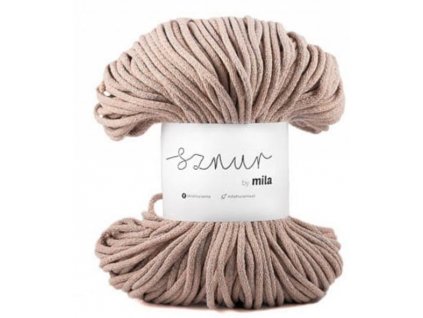 Bavlněná šňůra MILA 5 mm - lososová melange