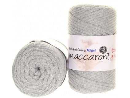 Bavlněná šňůra ABIGAIL 5 mm - světle šedá 701