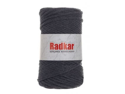 Bavlněná šňůra RADKAR 4 mm - 150 grafit