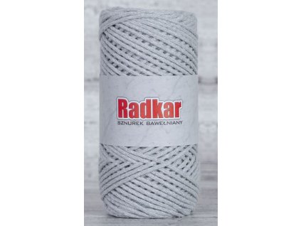 Bavlněná šňůra RADKAR 2 mm - 075 popelavá