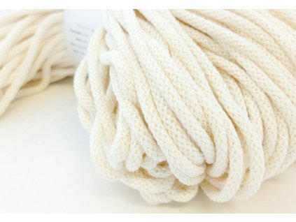 Bavlněná šňůra BERRY 3 mm - ecru / přírodní