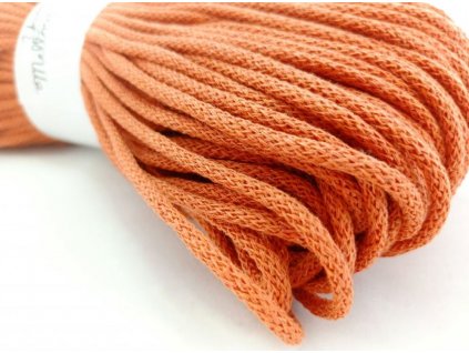 Bavlněná šňůra BERRY 3 mm - dýňová