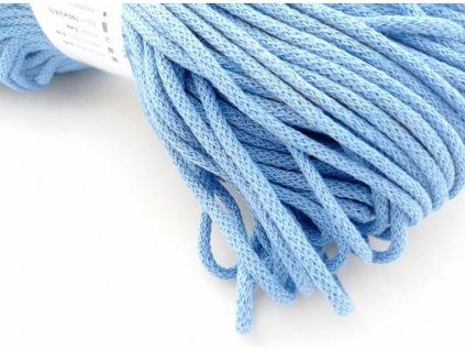 Bavlněná šňůra BERRY 3 mm - nebesky modrá