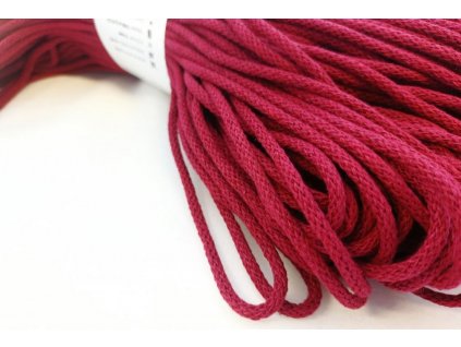 Bavlněná šňůra BERRY 3 mm - vínová