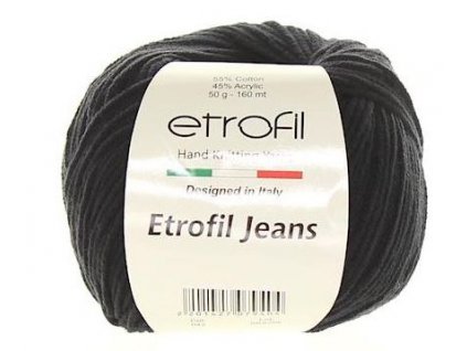 Etrofil jeans - černá 042