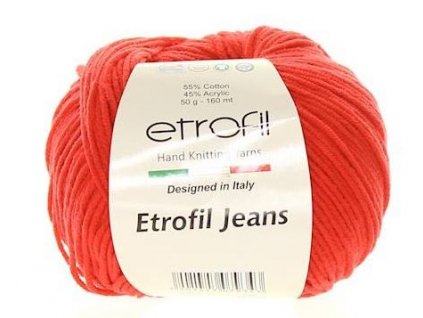 Etrofil jeans - červená 036