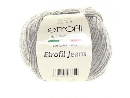 Etrofil jeans - světle šedá 063