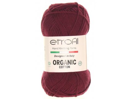 Etrofil Organic cotton - burgundská červená EB040