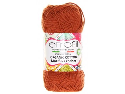 Etrofil Organic cotton - cihlově hnědá EB054