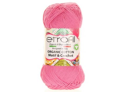 Etrofil Organic cotton - cukrově růžová EB077