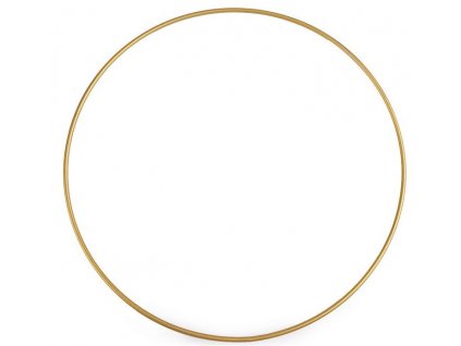 Kovový kruh zlatý - průměr 600 mm