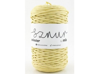 Polyesterová šňůra MILA 3 mm / 200m - žlutá jasná