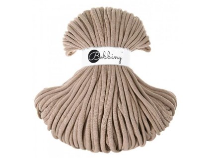 Bavlněná šňůra Bobbiny Jumbo 9 mm - písková / sand