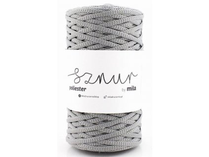 Polyesterová šňůra MILA 5 mm / 100m - šedá světlá