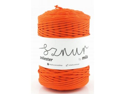 Polyesterová šňůra MILA 3 mm / 200m - pomerančová