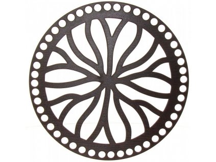 Víko na košík - obrazce 20 cm wenge