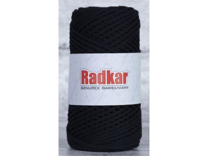 Bavlněná šňůra RADKAR 2 mm - 900 černá