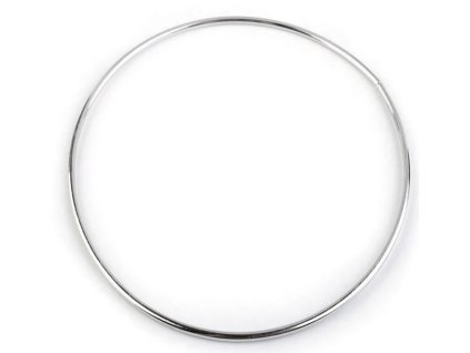 Kovový kruh stříbrný - průměr 150 mm