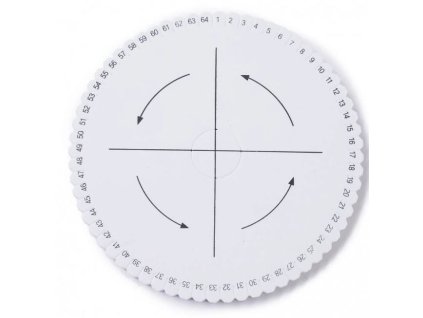 Kulatá podložka pro macrame - 150 mm - 64 dílků