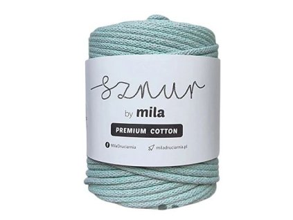 Bavlněná šňůra MILA Premium Cotton 5 mm - mátová melange