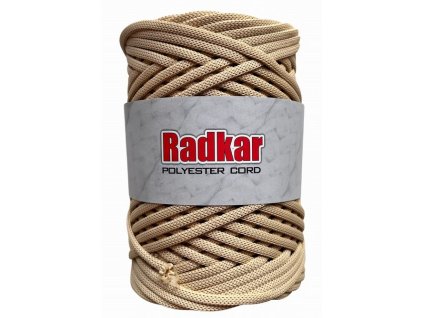 Polyesterová šňůra RADKAR 5 mm - světlý karamel 02