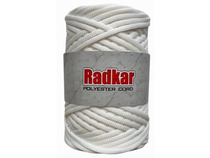 Polyesterová šňůra RADKAR 5 mm - bílá 01