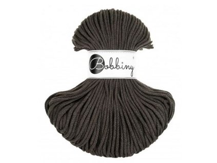 Bavlněná šňůra BOBBINY 3 mm - espresso