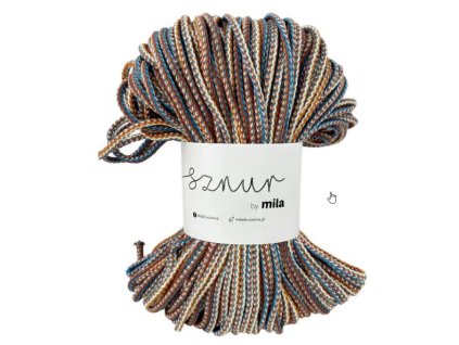 Bavlněná šňůra MILA Mix 5 mm - tropik