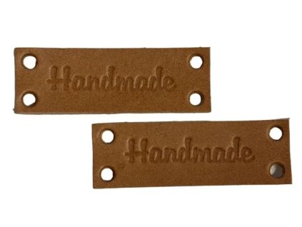 Visačka Handmade - 15 x 45 mm - cappuccino