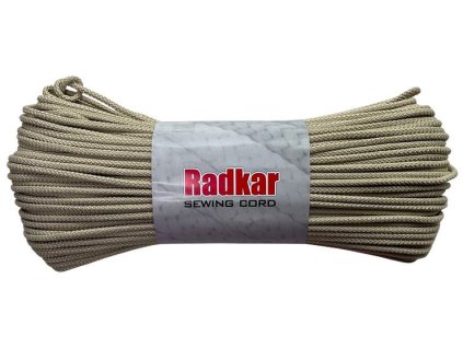 Polyesterová šňůra na šití RADKAR 5 mm - olivově béžová