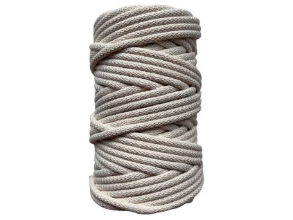 Bavlněná šňůra na šití RADKAR 8 mm - 050 ecru / přírodní