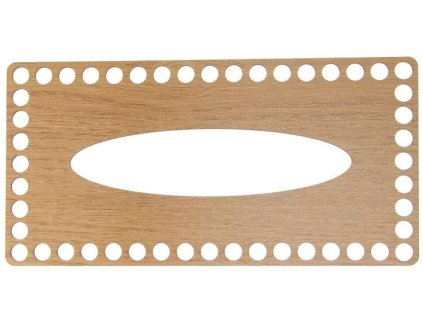 Víko na kapesníky - 12 x 24 cm dub