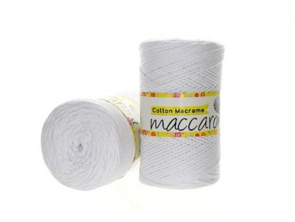 Cotton Macrame 2 mm - bílá 02-401